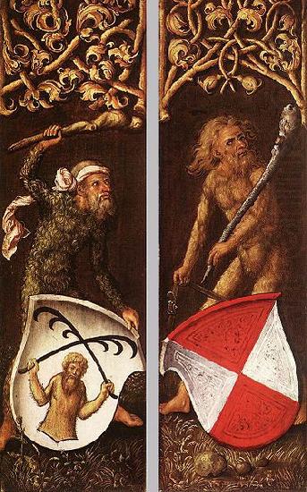 Albrecht Durer Sylvan Men with Heraldic Shields china oil painting image